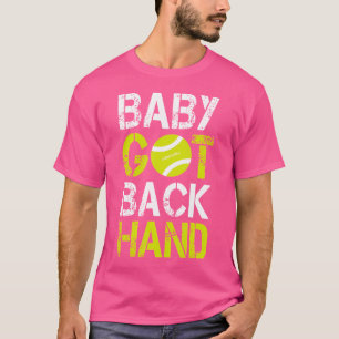 Baby heeft weer hand grappig tennis t-shirt