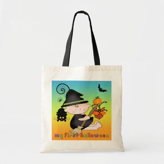 Baby heks mijn eerste halloween zakken tote bag (Voorkant)