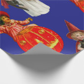 Baby heksen en pompoenen tijdens Halloween Cadeaupapier (Hoek)