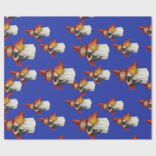 Baby heksen Halloween nacht Cadeaupapier (Vlak)