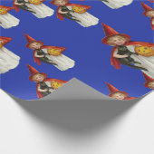 Baby heksen Halloween nacht Cadeaupapier (Hoek)