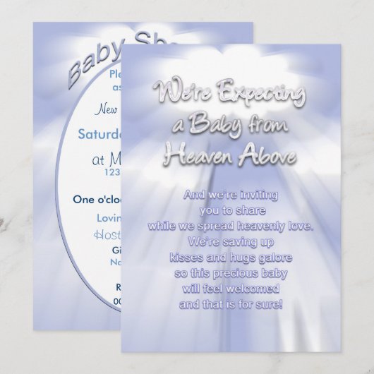 Baby - Hemelvaart Kaart (Voorkant / Achterkant)