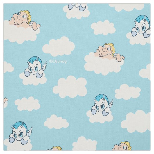 Baby Hercules and Pegasus Cloud Pattern Fabric Stof (Swatch)