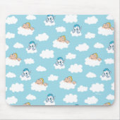 Baby Hercules and Pegasus Cloud Pattern Mouse Pad Muismat (Voorkant)
