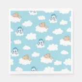 Baby Hercules and Pegasus Cloud Pattern Napkins Servet (Voorkant)