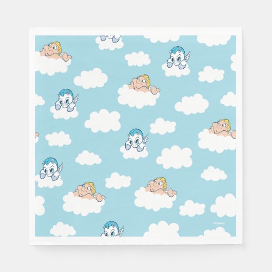 Baby Hercules and Pegasus Cloud Pattern Napkins Servet (Voorkant)
