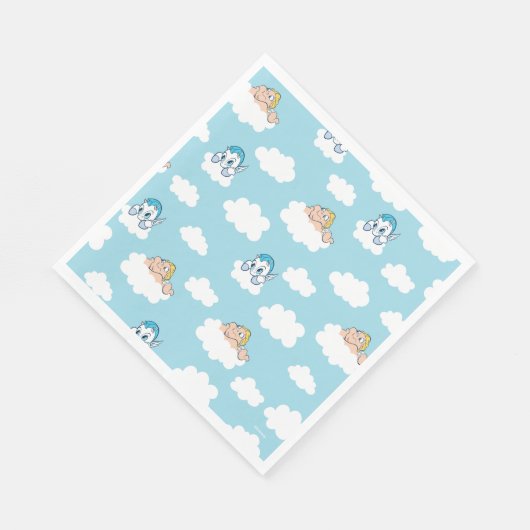 Baby Hercules and Pegasus Cloud Pattern Napkins Servet (Hoek)