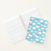 Baby Hercules and Pegasus Cloud Pattern Notebook Notitieboek (Binnen)