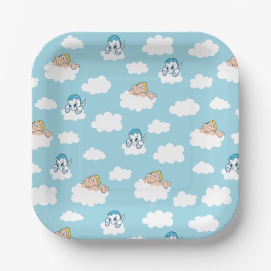 Baby Hercules and Pegasus Cloud Pattern Paper Plat Papieren Bordje (Voorkant)