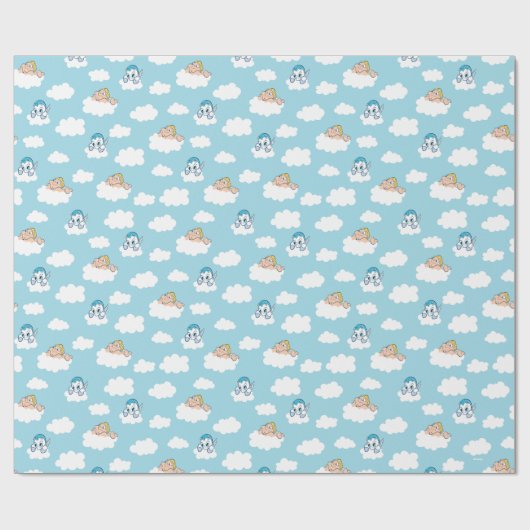 Baby Hercules and Pegasus Cloud Pattern Wrapping P Cadeaupapier (Vlak)