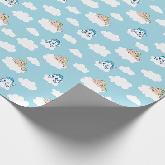 Baby Hercules and Pegasus Cloud Pattern Wrapping P Cadeaupapier (Hoek)