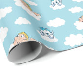 Baby Hercules and Pegasus Cloud Pattern Wrapping P Cadeaupapier (Rol Hoek)