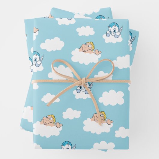 Baby Hercules and Pegasus Cloud Pattern Wrapping P Inpakpapier Vel (In situ)