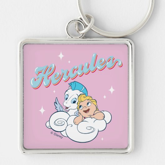 Baby Hercules and Pegasus on a Cloud Keychain (Voorkant)