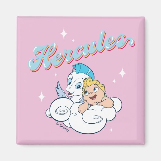 Baby Hercules and Pegasus on a Cloud Magnet (Voorkant)