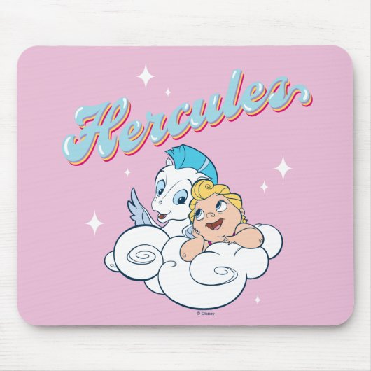 Baby Hercules and Pegasus on a Cloud Mouse Pad Muismat (Voorkant)