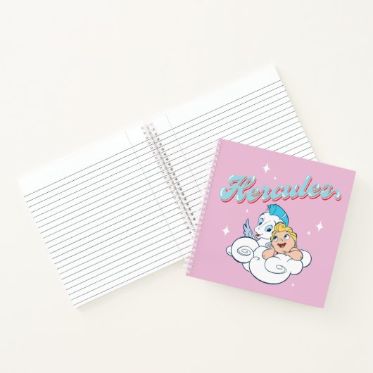 Baby Hercules and Pegasus on a Cloud Notebook Notitieboek (Binnen)
