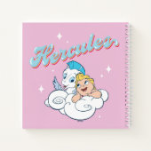 Baby Hercules and Pegasus on a Cloud Notebook Notitieboek (Achterkant)