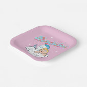Baby Hercules and Pegasus on a Cloud Paper Plates Papieren Bordje (Gebogen)