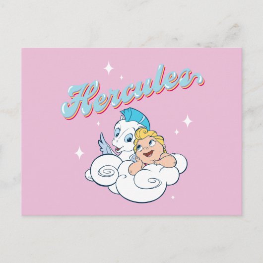 Baby Hercules and Pegasus on a Cloud Postcard Briefkaart (Voorkant)