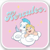 Baby Hercules and Pegasus on a Cloud Sticker (Voorkant)