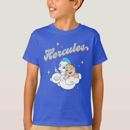Baby Hercules and Pegasus on a Cloud T-Shirt (Voorkant)