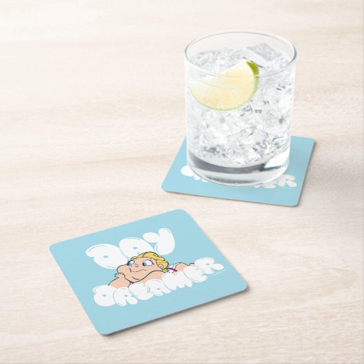 Baby Hercules - Day Dreamer Square Paper Coaster Kartonnen Onderzetters (Insitu)