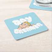 Baby Hercules - Day Dreamer Square Paper Coaster Kartonnen Onderzetters (Schuin)