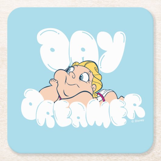 Baby Hercules - Day Dreamer Square Paper Coaster Kartonnen Onderzetters (Voorkant)