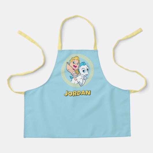 Baby Hercules Riding Pegasus Apron Schort (Voorkant)