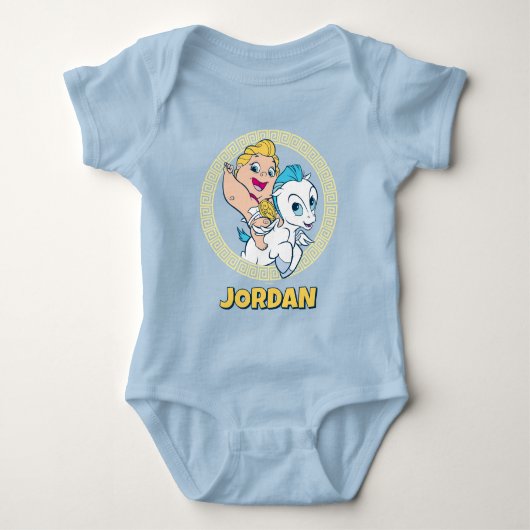 Baby Hercules Riding Pegasus Baby Bodysuit (Voorkant)