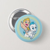 Baby Hercules Riding Pegasus Button (Voorkant /achterkant)