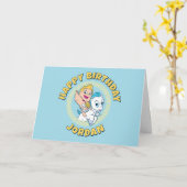 Baby Hercules Riding Pegasus Card Kaart (Gele Bloem)