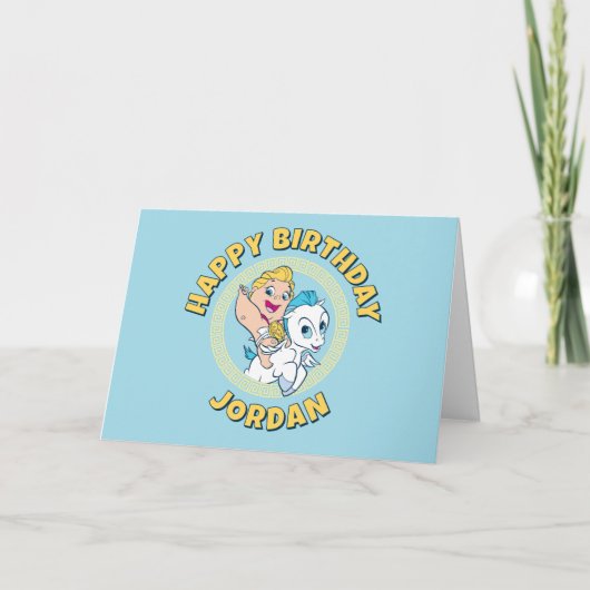 Baby Hercules Riding Pegasus Card Kaart (Voorkant)