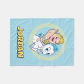 Baby Hercules Riding Pegasus Fleece Blanket (Voorkant (Horizontaal))