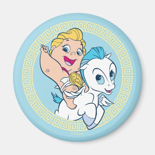 Baby Hercules Riding Pegasus Magnet (Voorkant)
