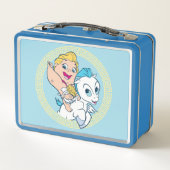 Baby Hercules Riding Pegasus Metal Lunch Box (Achterkant)