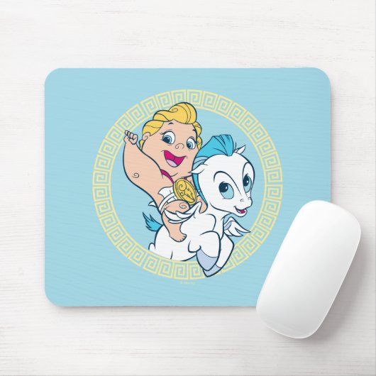 Baby Hercules Riding Pegasus Mouse Pad Muismat (Met muis)
