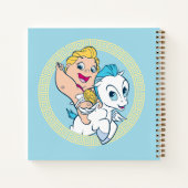 Baby Hercules Riding Pegasus Notebook Notitieboek (Achterkant)