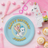 Baby Hercules Riding Pegasus Paper Plates Papieren Bordje (Feest)