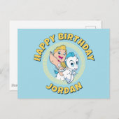 Baby Hercules Riding Pegasus Postcard Briefkaart (Voorkant / Achterkant)