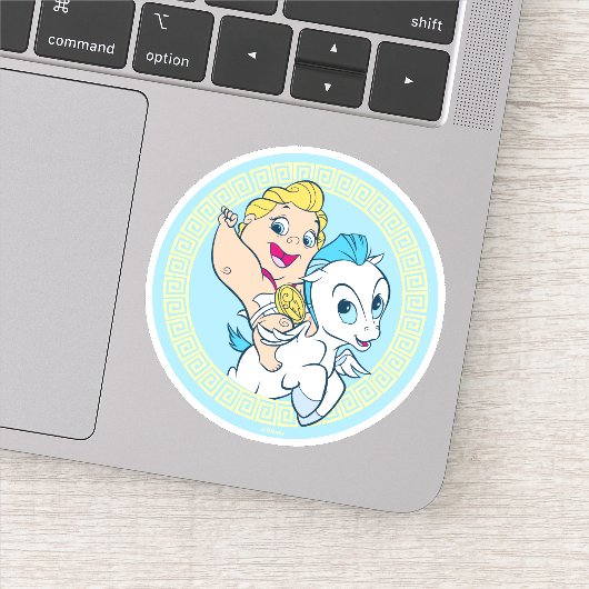 Baby Hercules Riding Pegasus Sticker (Detail)