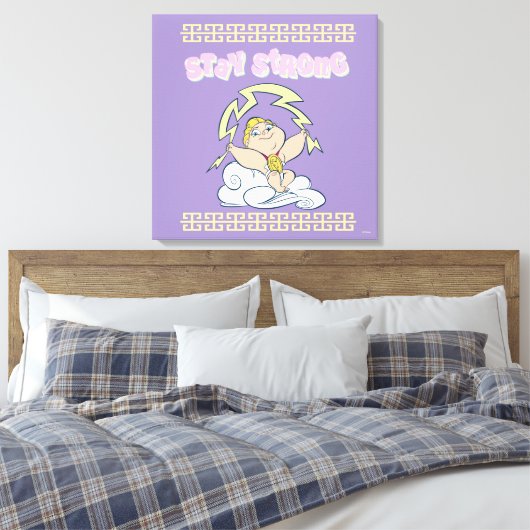 Baby Hercules - Stay Strong Canvas Print (Insitu (Slaapkamer))