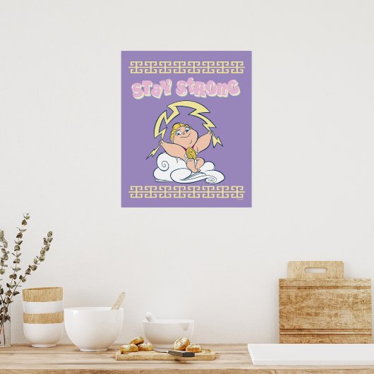 Baby Hercules - Stay Strong Poster (Keuken)