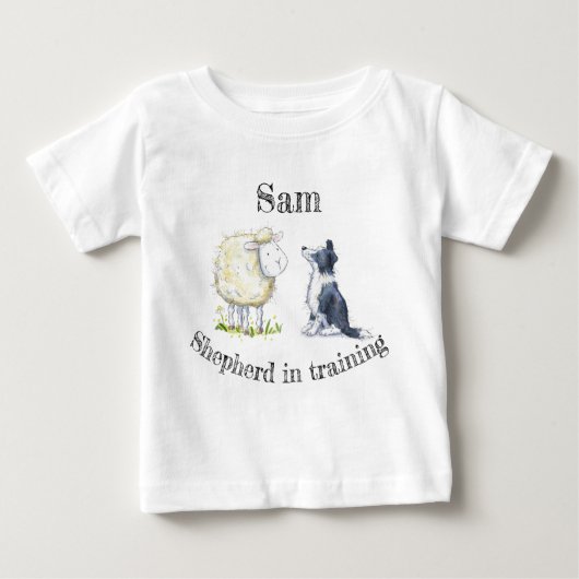 Baby herder, schaap en herdershond Babygrow (Voorkant)