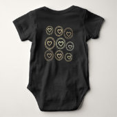 Baby Herfst Collectie: Bright Hearts Bodysuit (Achterkant)
