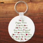 Baby hert kerst sleutelhanger (Achterkant)