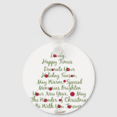 Baby hert kerst sleutelhanger (Achterkant)