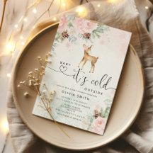 Baby herten Baby, het is koud buiten baby shower