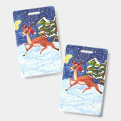 Baby Herten Badge (Voor- en achterkant)